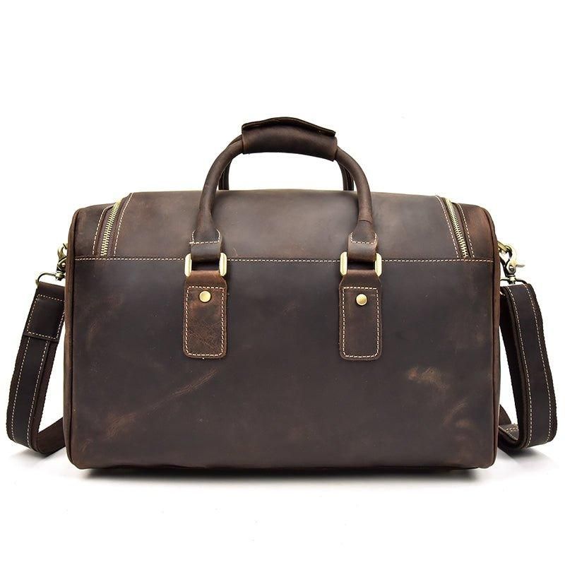 Crazy Horse Leather Vintage Luggage Duffle Bag