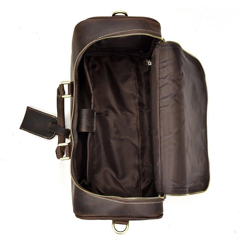 Crazy Horse Leather Vintage Luggage Duffle Bag