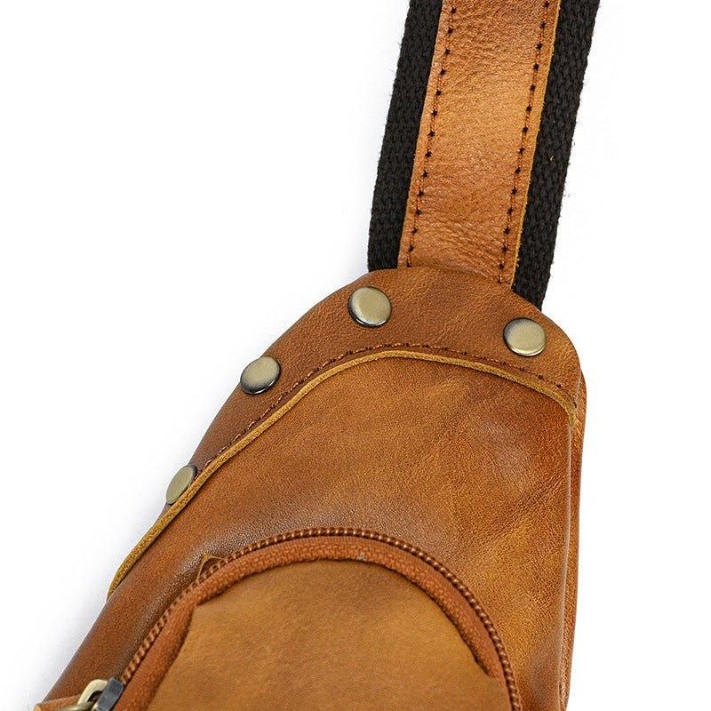 Cross Body Sling Bag Z Hovězí Kůže