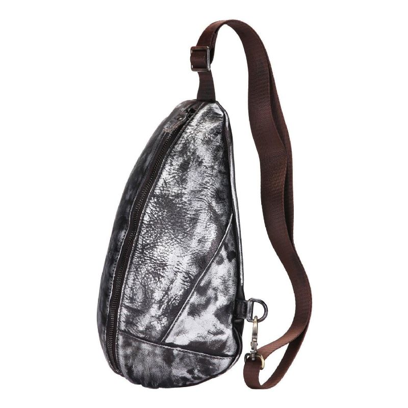 Cross Body Sling Bag Z Pravé Hovězí Kůže