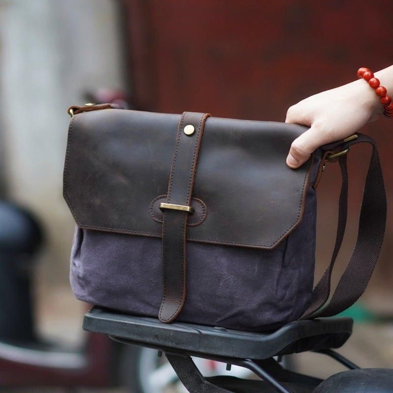 Crossbody Plátěná Taška Messenger Pro Muže