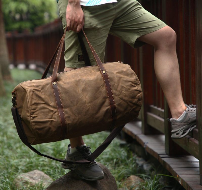 Heavy Duty Waxed Canvas Duffle Bag Příruční Taška