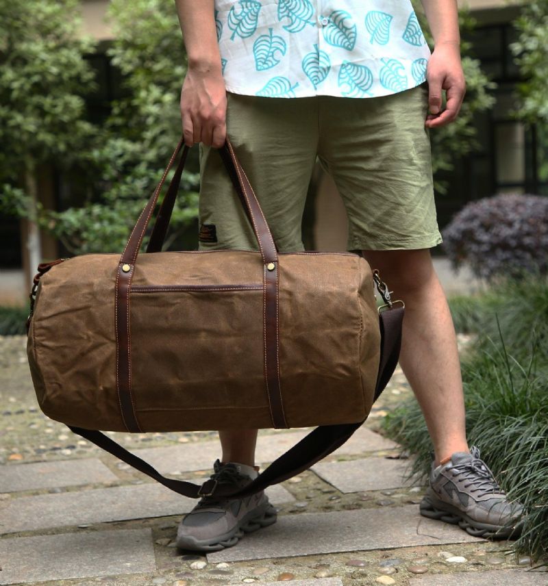 Heavy Duty Waxed Canvas Duffle Bag Příruční Taška