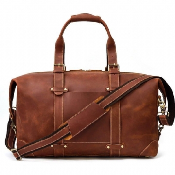 Hovězí Kůže Vintage Duffle Bag