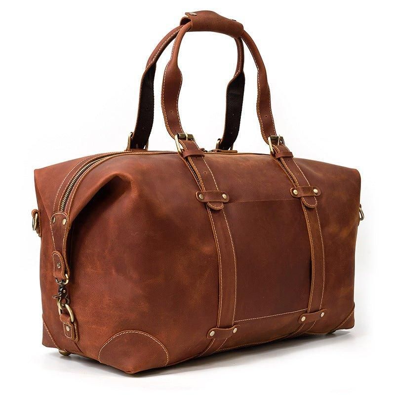 Hovězí Kůže Vintage Duffle Bag