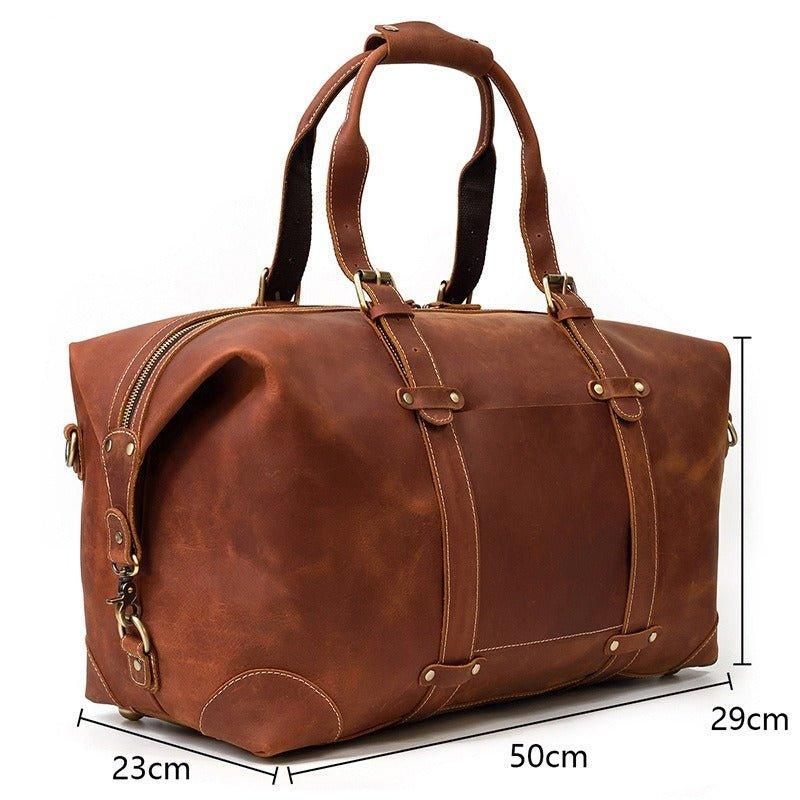 Hovězí Kůže Vintage Duffle Bag