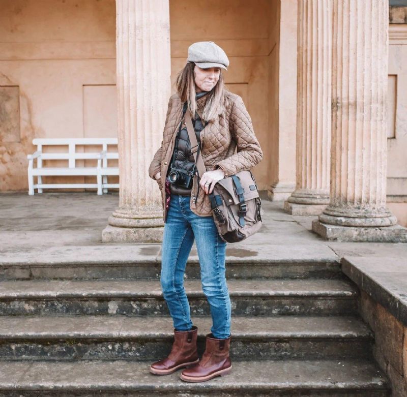 Kožená Plátěná Taška Na Fotoaparát Vintage Messenger Bag