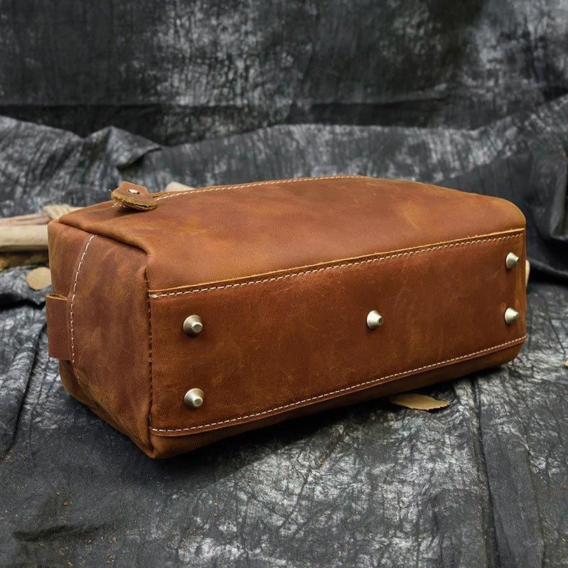 Kožená Toaletní Taška Dopp Kit Pouzdro Na Holení