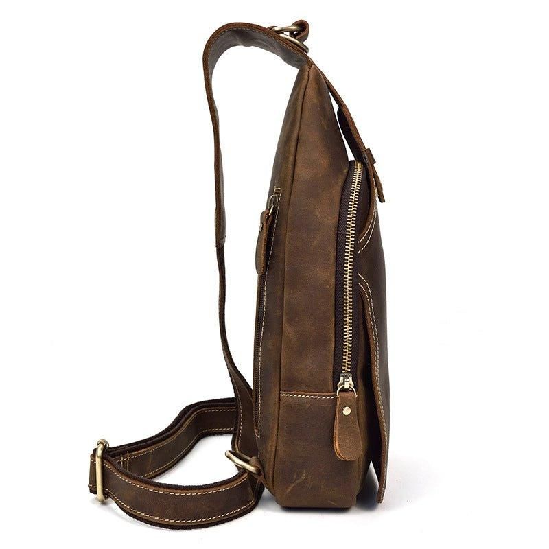 Kožené Crossbody Kabelky Pro Muže Sling Backpack