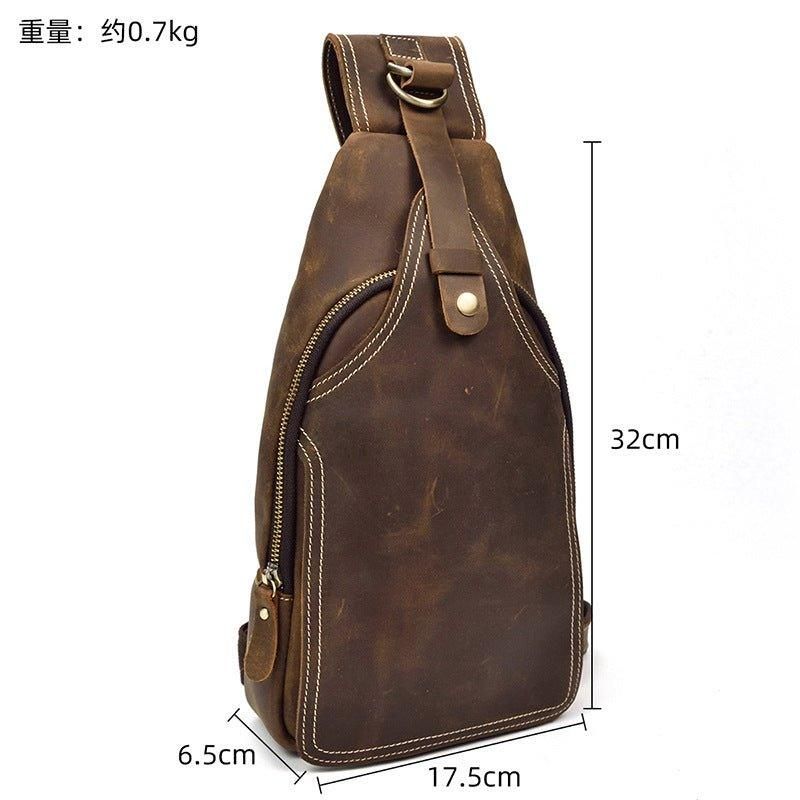 Kožené Crossbody Kabelky Pro Muže Sling Backpack