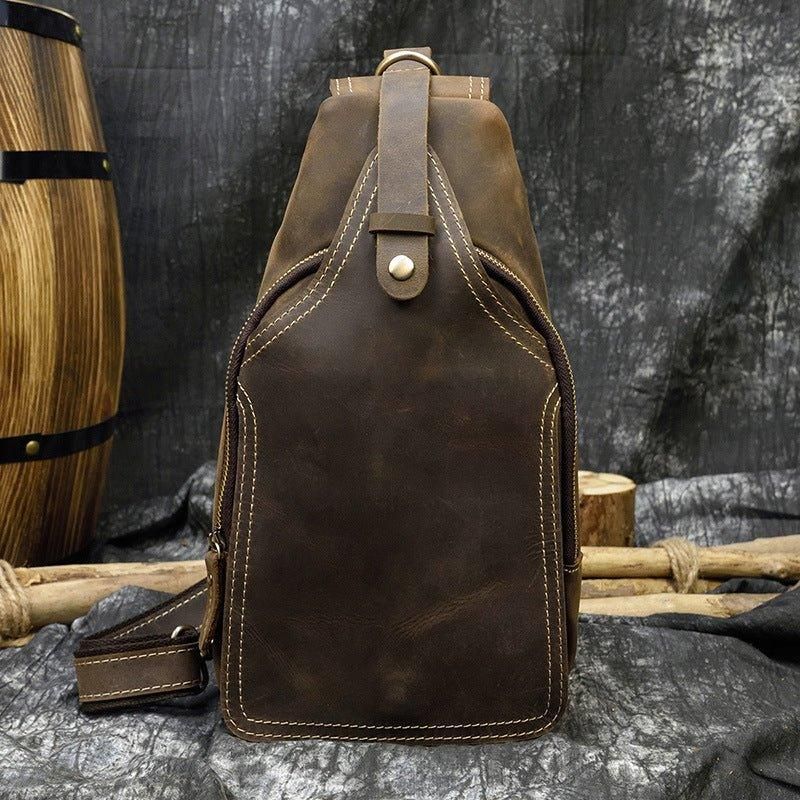 Kožené Crossbody Kabelky Pro Muže Sling Backpack