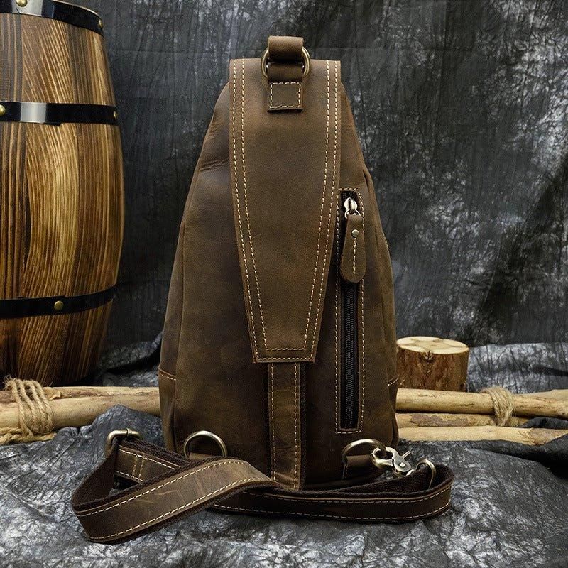 Kožené Crossbody Kabelky Pro Muže Sling Backpack