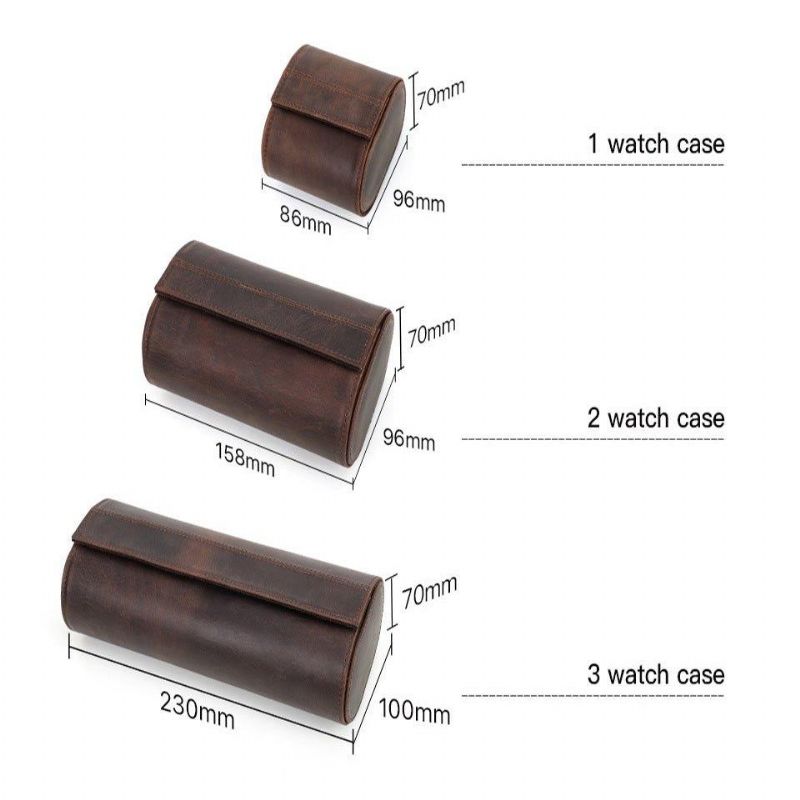 Kožené Pouzdro Na Hodinky Single Watch Roll Case Pro Muže