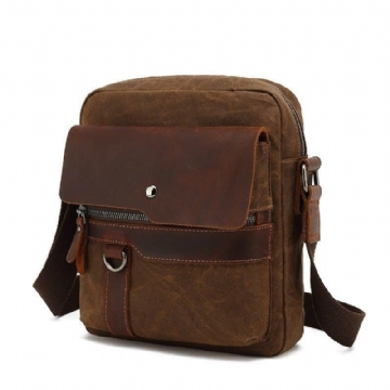 Malá Plátěná Taška Crossbody Messenger Pro Muže