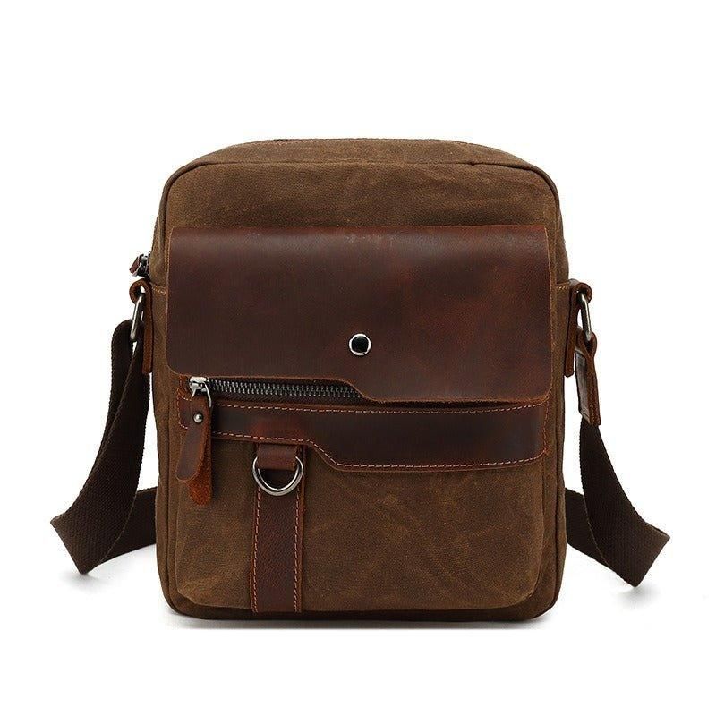 Malá Plátěná Taška Crossbody Messenger Pro Muže