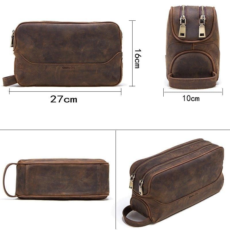 Pánská Kožená Taška Dopp Kit