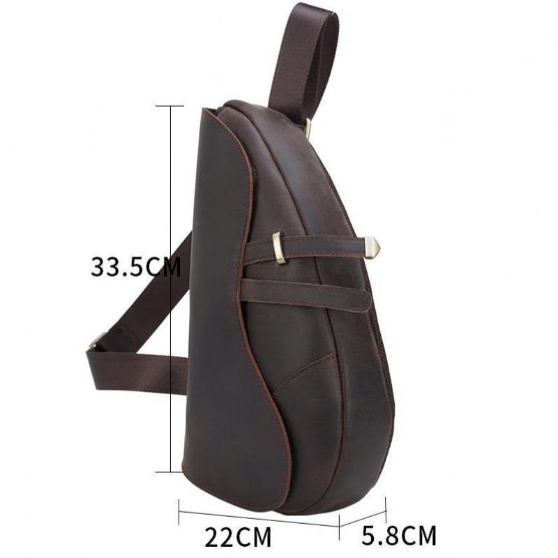 Pánská Kožená Taška Sling Bag Casual Crossbody Kabelky