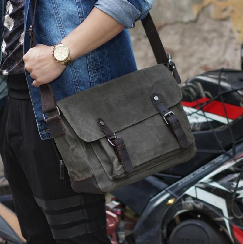 Pánská Plátěná Taška Messenger Crossbody