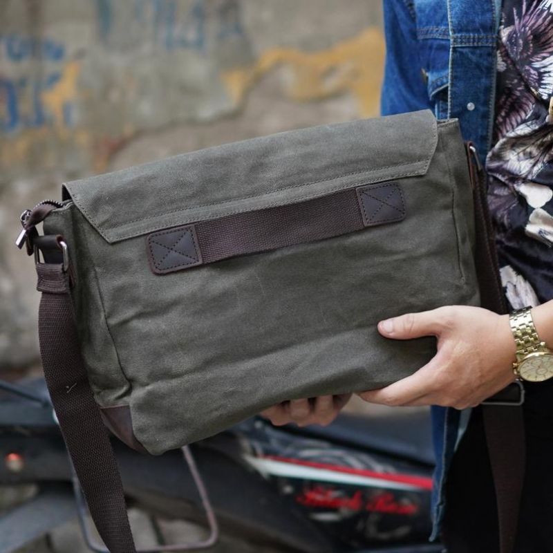 Pánská Plátěná Taška Messenger Crossbody