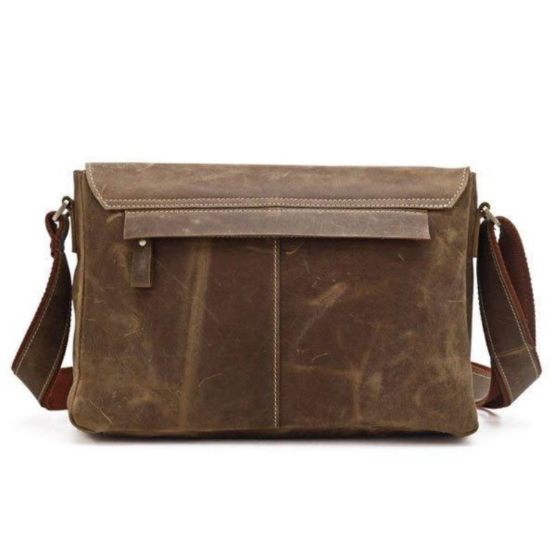 Pánská Vintage Kožená Crossbody Taška Messenger