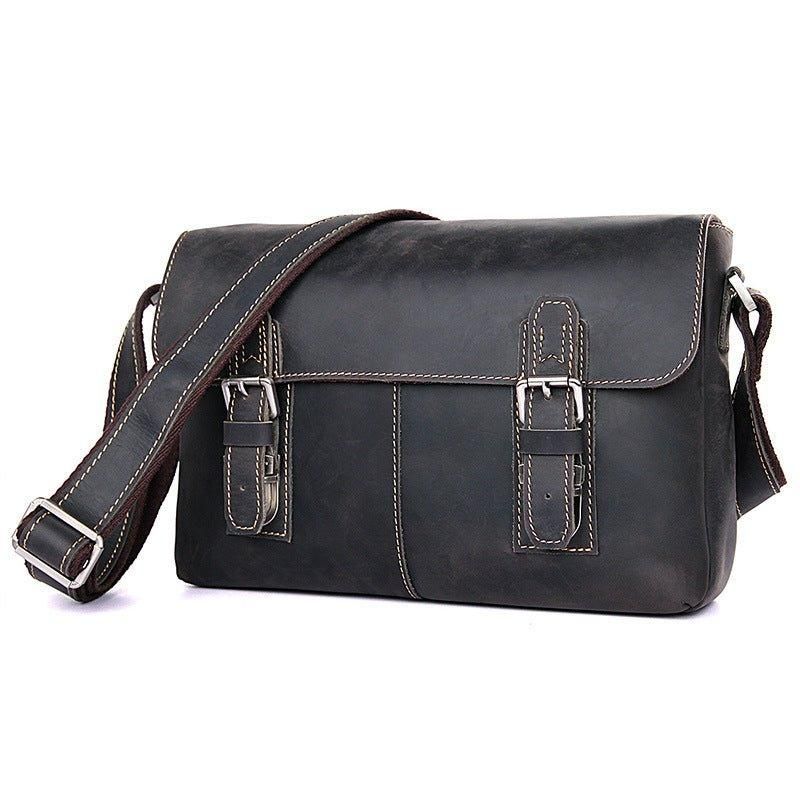 Pánská Vintage Kožená Crossbody Taška Messenger