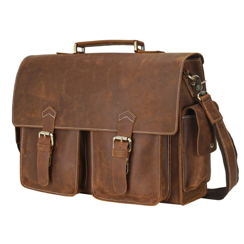 Pánské Kožené Pouzdro Attache Case 14" 15.6"