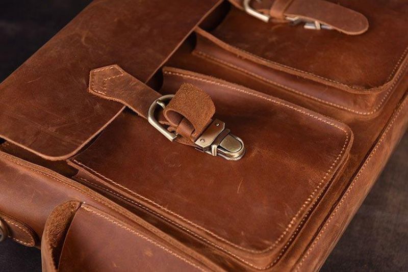 Pánské Kožené Pouzdro Attache Case 14" 15.6"