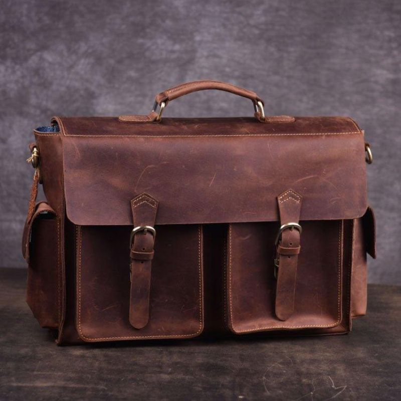 Pánské Kožené Pouzdro Attache Case 14" 15.6"