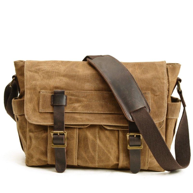 Pánské Motobagy Canvas Vintage Messenger Bag