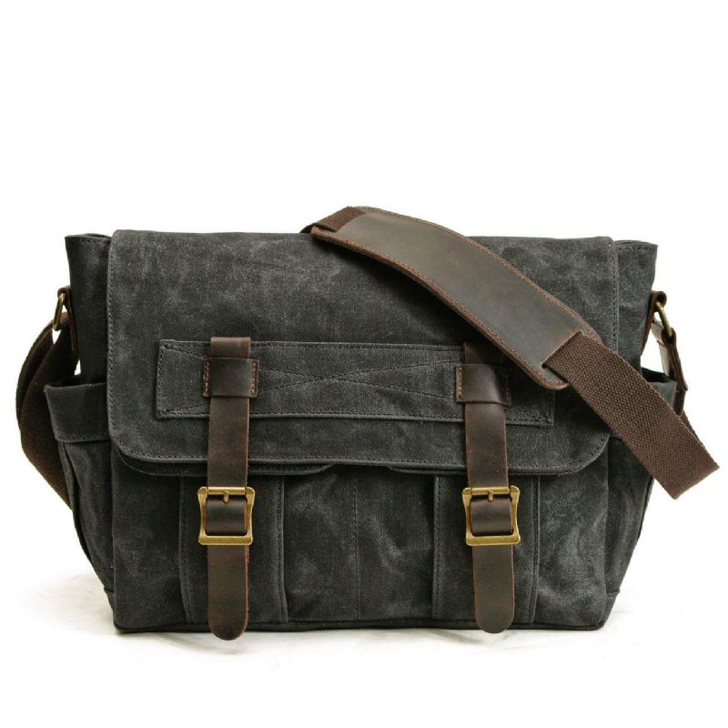 Pánské Motobagy Canvas Vintage Messenger Bag