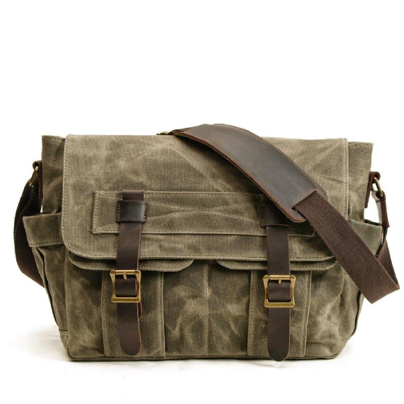 Pánské Motobagy Canvas Vintage Messenger Bag