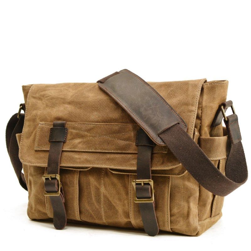 Pánské Motobagy Canvas Vintage Messenger Bag