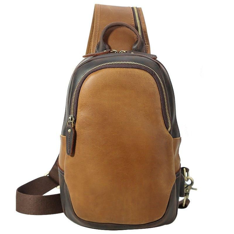 Pánský Crossbody Kožený Batoh