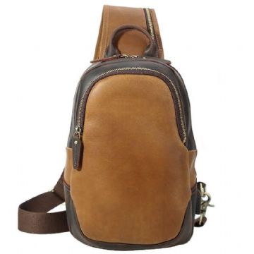 Pánský Crossbody Kožený Batoh