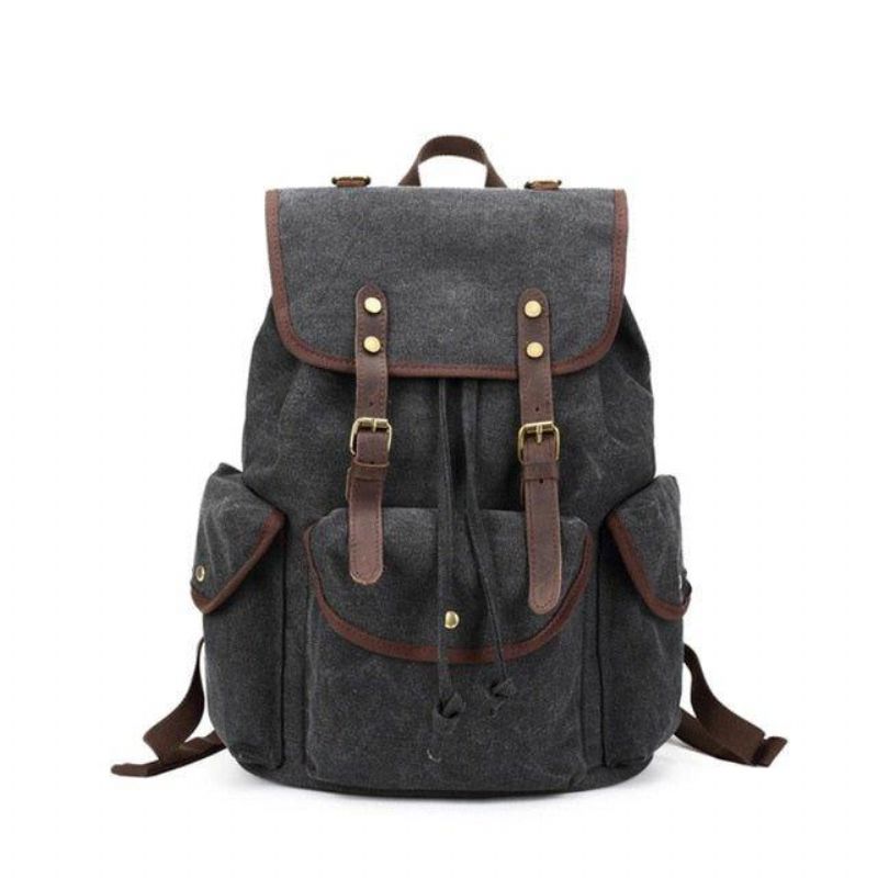 Pánský Ležérní Plátěný Batoh Vintage Camping Daypack