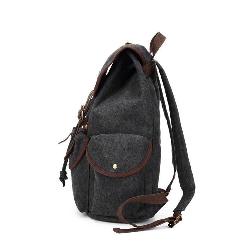 Pánský Ležérní Plátěný Batoh Vintage Camping Daypack