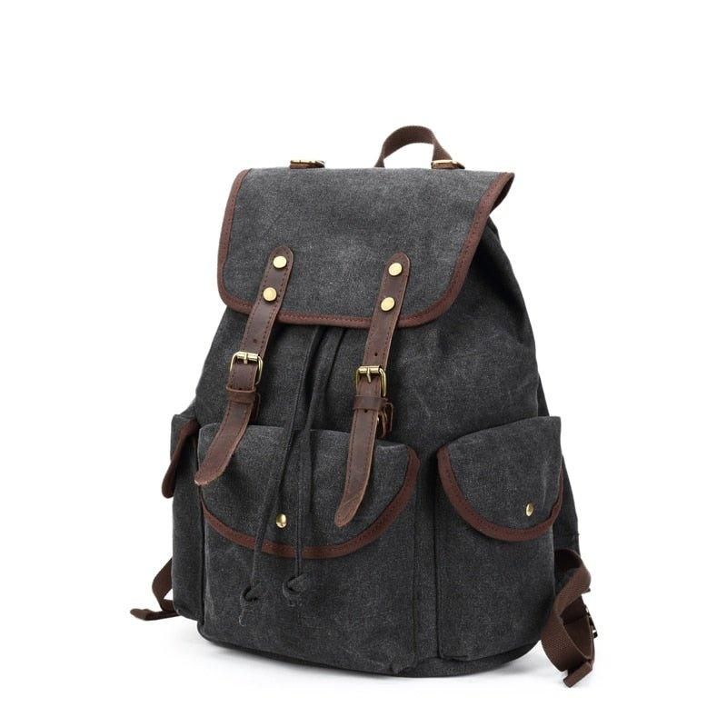 Pánský Ležérní Plátěný Batoh Vintage Camping Daypack