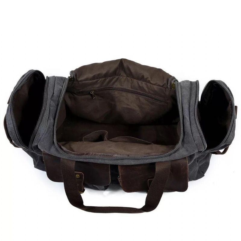 Plátěná Taška Duffle Bag Oversized Tašky Z Pravé Kůže