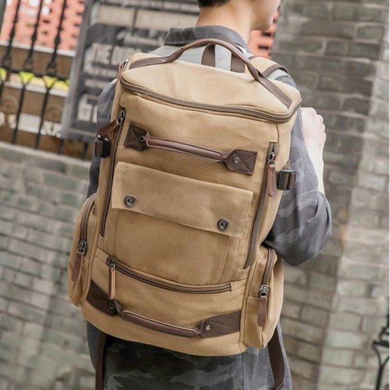 Plátěný Batoh Casual Vintage Daypack