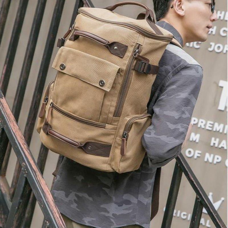 Plátěný Batoh Casual Vintage Daypack