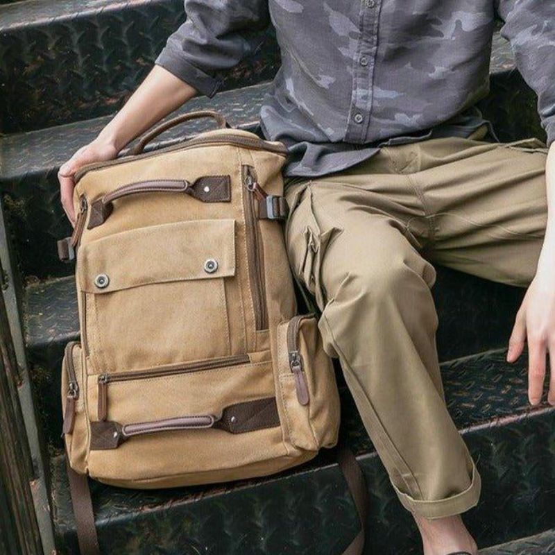 Plátěný Batoh Casual Vintage Daypack