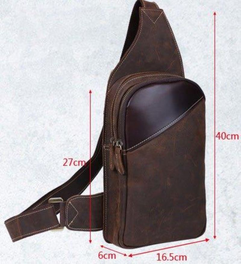 Sling Backpack Crossbody Kůže