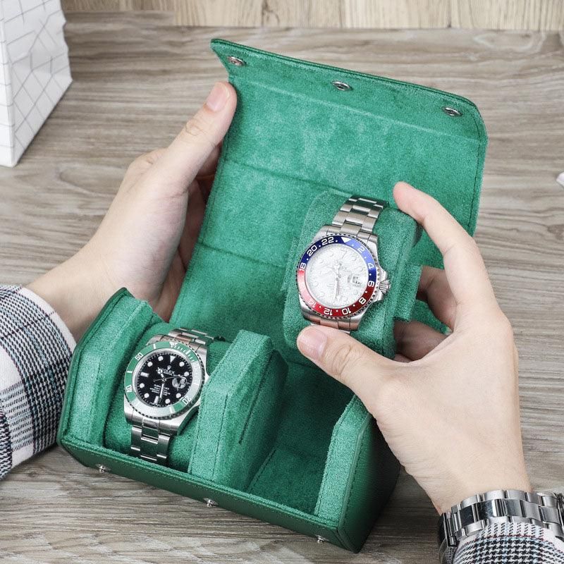 Trend Leather Hexagon Watch Roll Case Pro 2