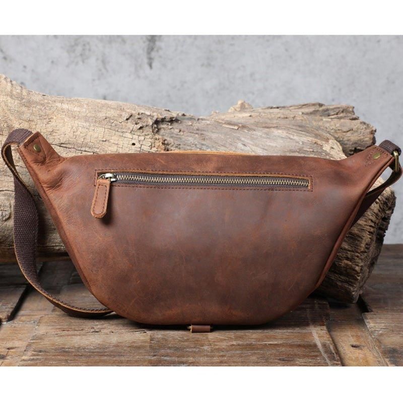 Vintage Cross Body Kabelka Z Hovězí Kůže