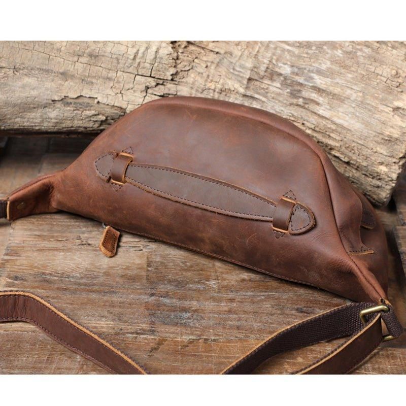 Vintage Cross Body Kabelka Z Hovězí Kůže