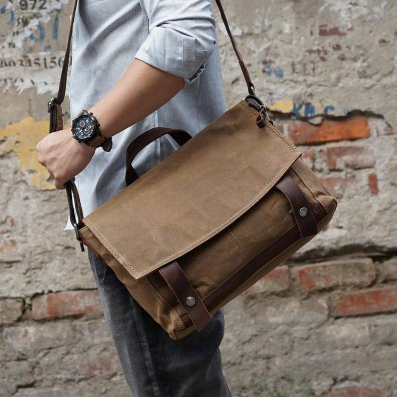 Vintage Messenger Bag Canvas Crossbody Pro Muže