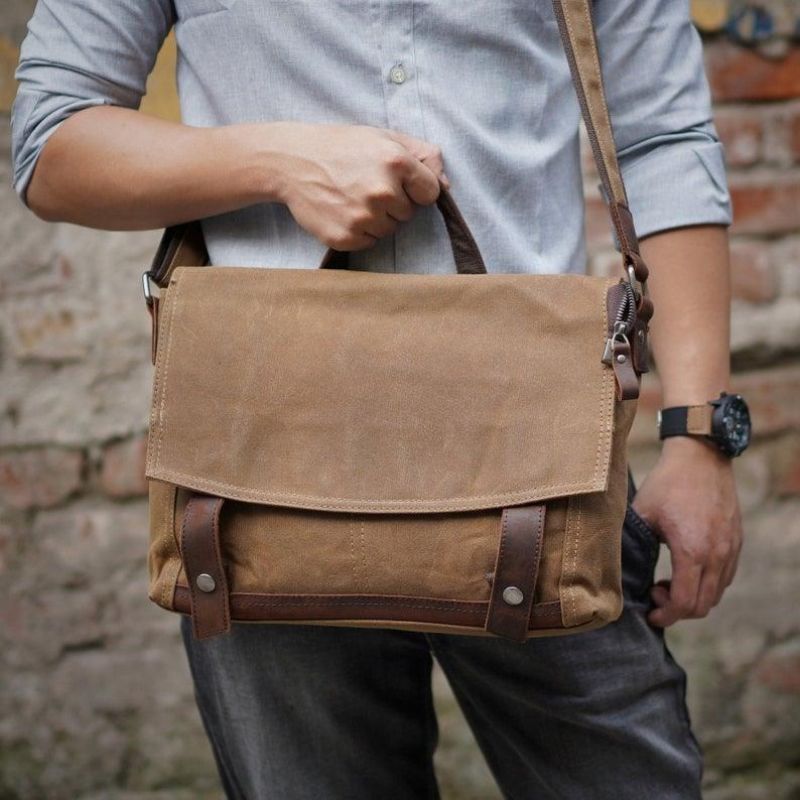 Vintage Messenger Bag Canvas Crossbody Pro Muže