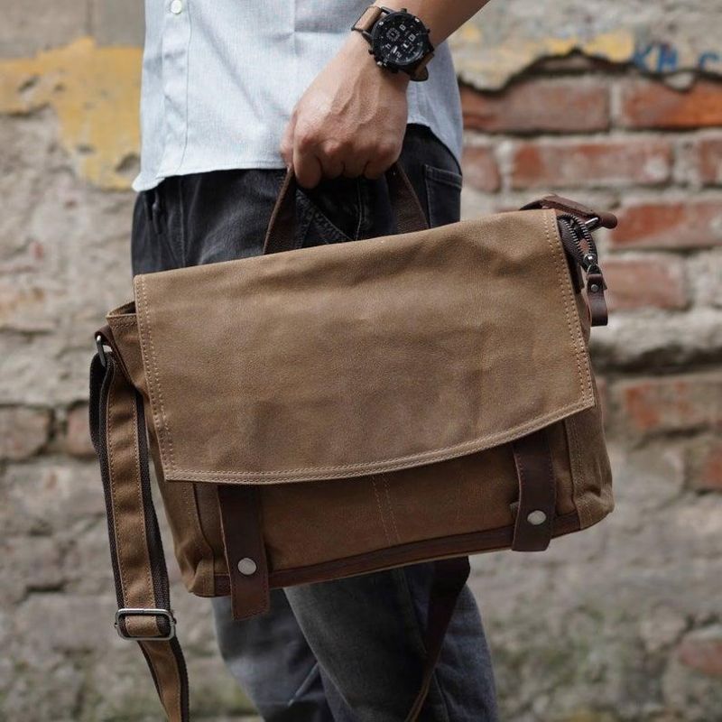 Vintage Messenger Bag Canvas Crossbody Pro Muže