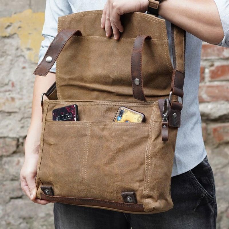 Vintage Messenger Bag Canvas Crossbody Pro Muže