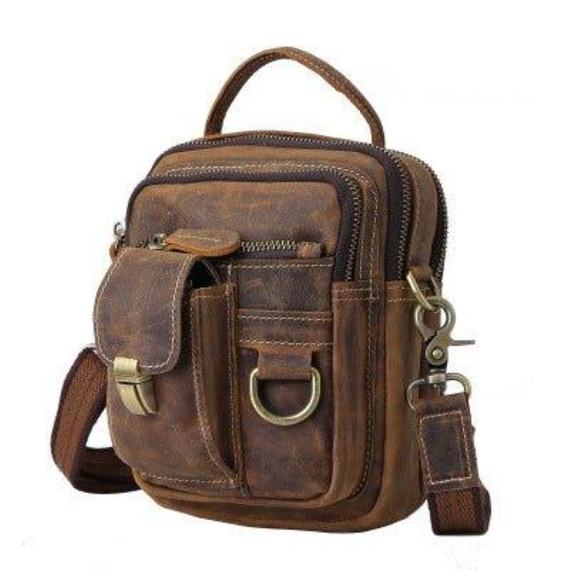 Vintage Pánská Crossbody Taška Přes Rameno